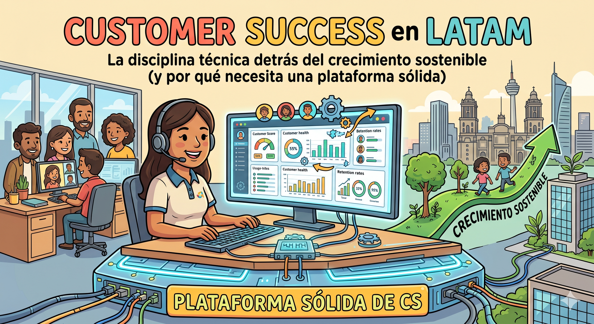 Customer Success en LATAM: la disciplina técnica detrás del crecimiento sostenible (y por qué necesita una plataforma sólida)