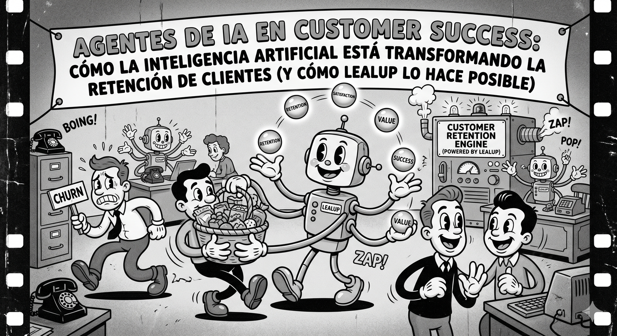 Agentes de IA en Customer Success: cómo la inteligencia artificial está transformando la retención de clientes (y cómo LealUp lo hace posible)