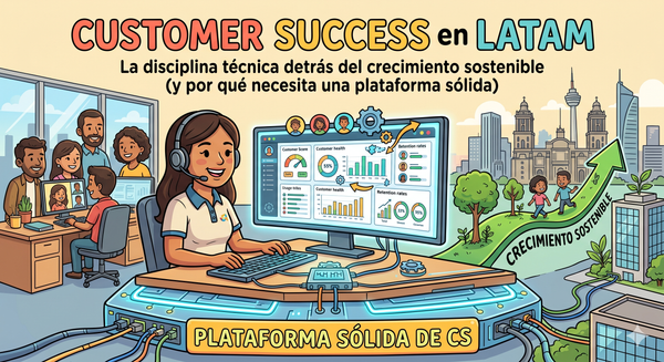 Customer Success en LATAM: la disciplina técnica detrás del crecimiento sostenible (y por qué necesita una plataforma sólida)